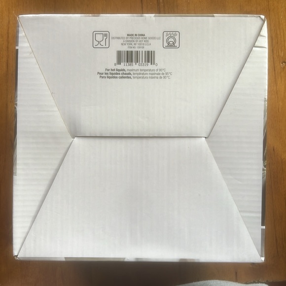 Never used coffee and tea glass mug set by home elegance - Picture 4 of 4